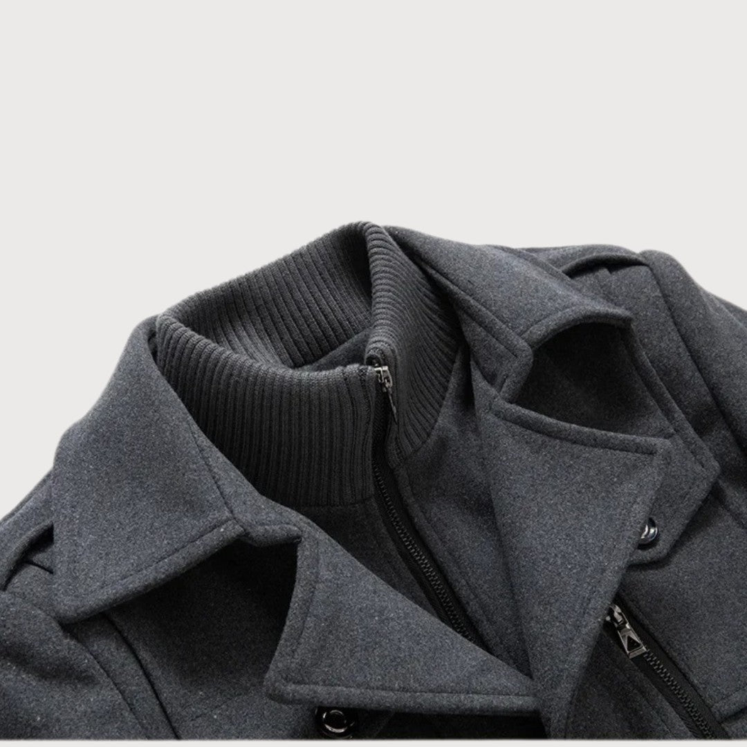 Edmund | Stylowy Dwuczęściowy Płaszcz Męski