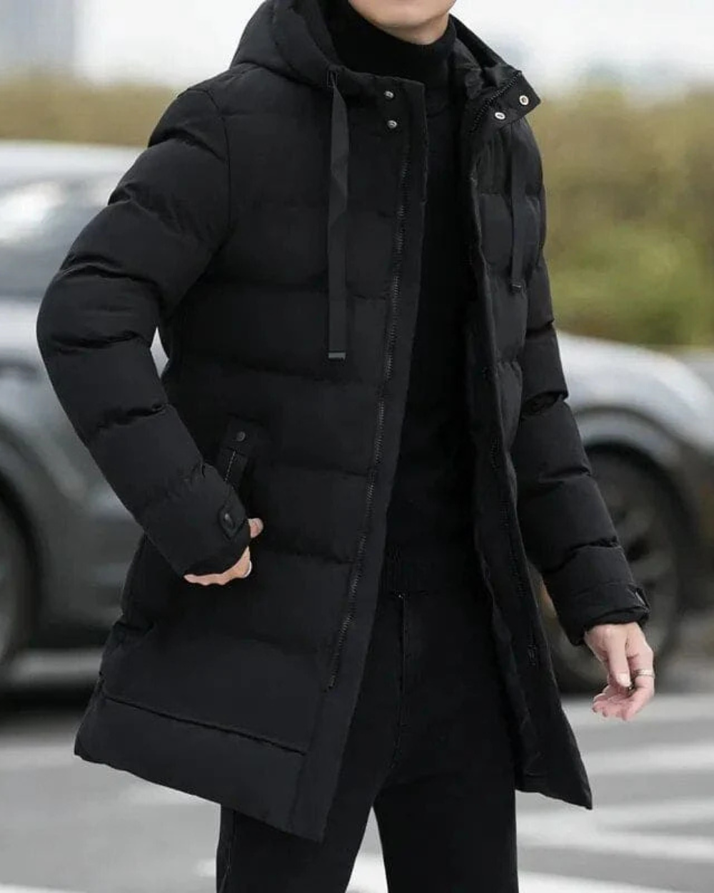 Długi Zimowy Płaszcz Gianluca