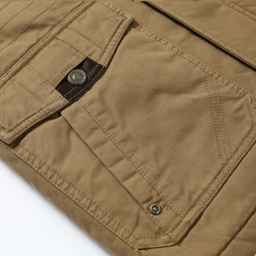 Elegancka bawełniana ocieplana kurtka zimowa