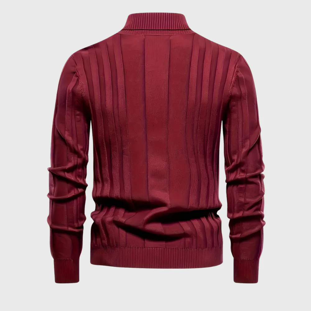 Szymon | Stylowy Casualowy Sweter z Rękawem Długim