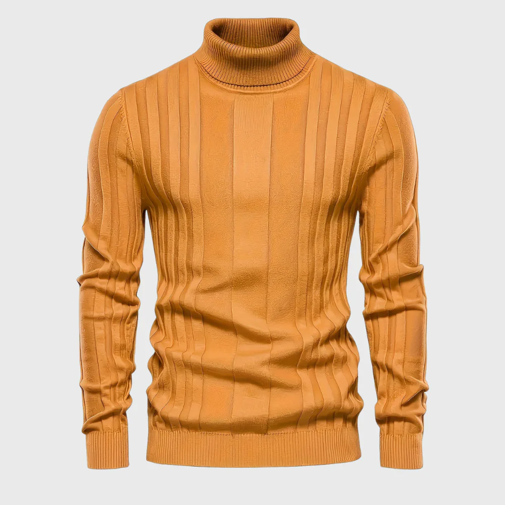 Szymon | Stylowy Casualowy Sweter z Rękawem Długim