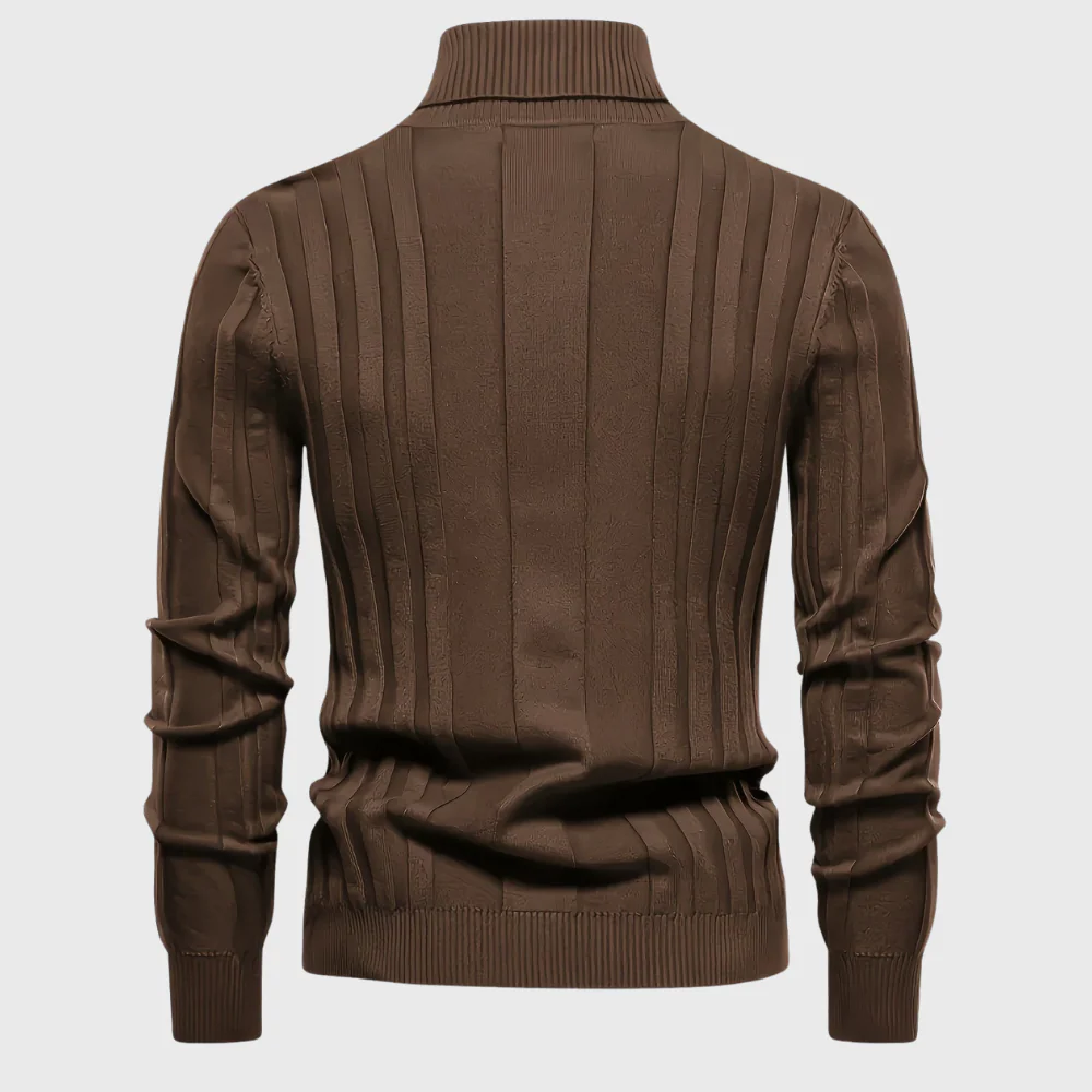 Szymon | Stylowy Casualowy Sweter z Rękawem Długim