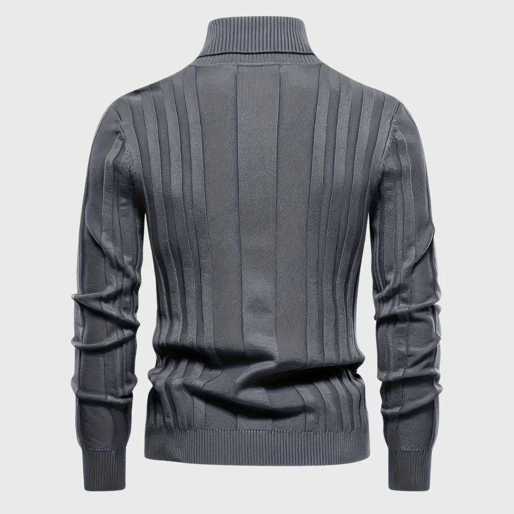 Szymon | Stylowy Casualowy Sweter z Rękawem Długim