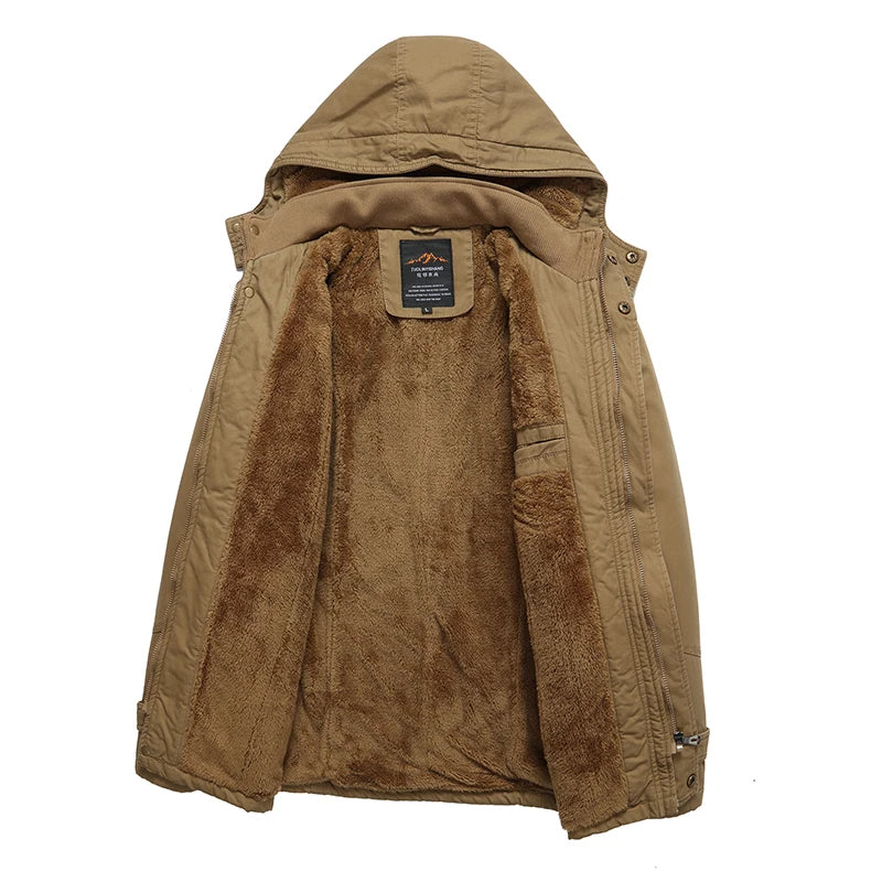 Elegancka bawełniana ocieplana kurtka zimowa