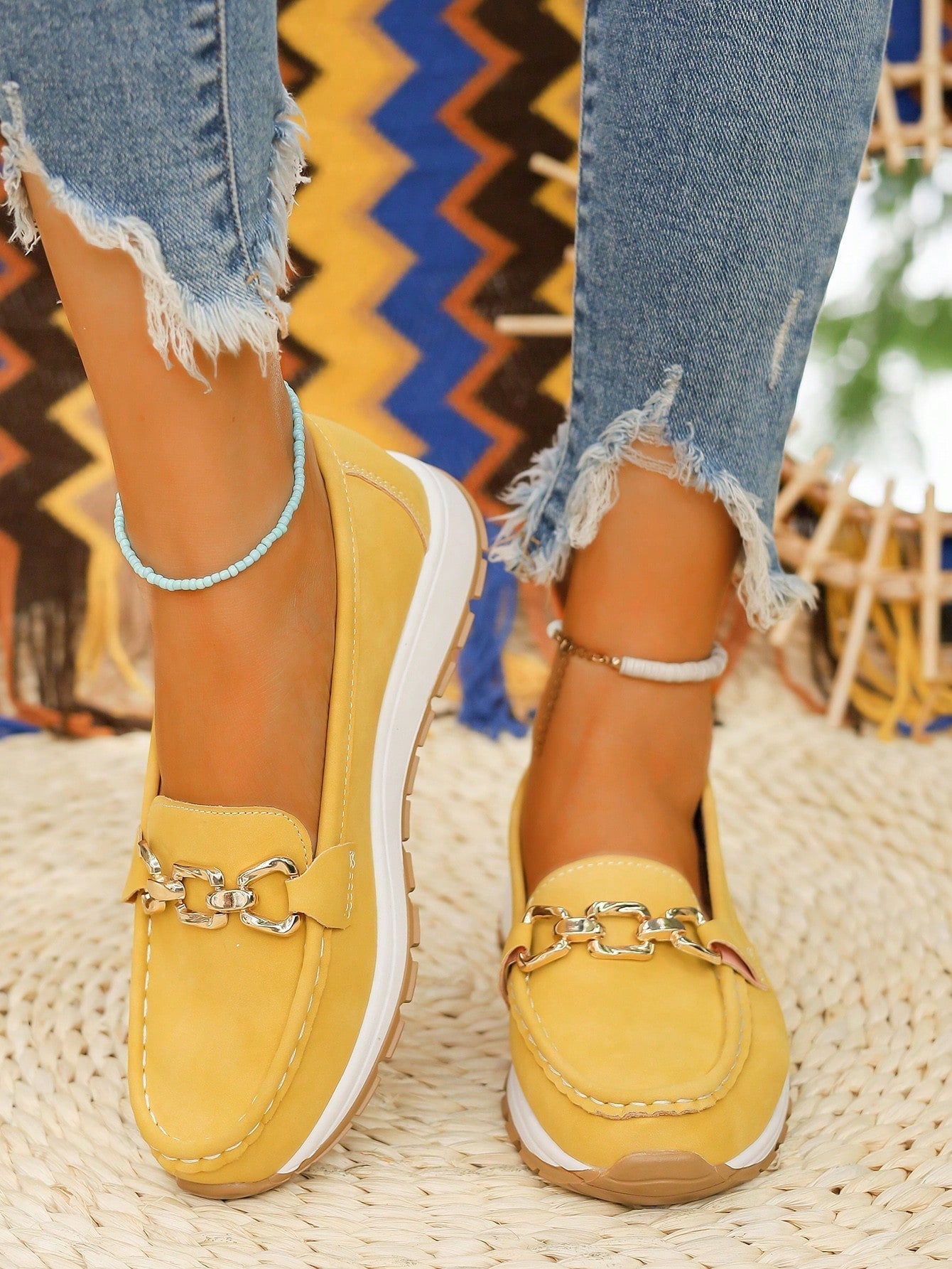 Noelle | Klasyczne Loafersy Damskie z Klamrą