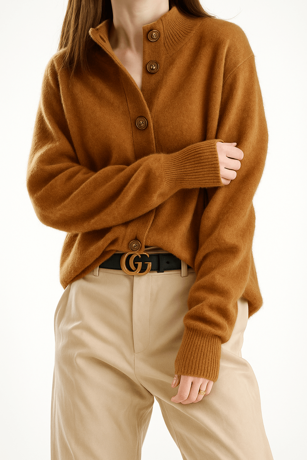 Elara | Klasyczny Kardigan Kaszmirowy Na Guziki