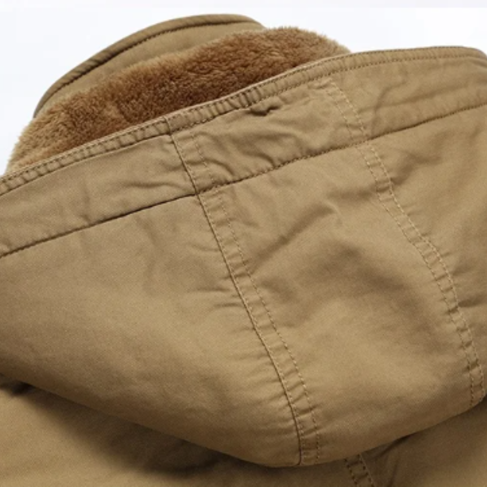 Elegancka bawełniana ocieplana kurtka zimowa