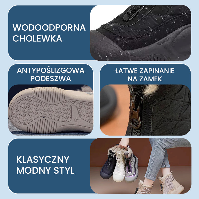 Malina | Stylowe Wodoodporne Sniegowce Damskie