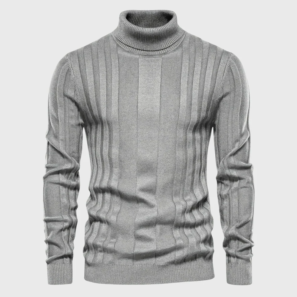 Szymon | Stylowy Casualowy Sweter z Rękawem Długim