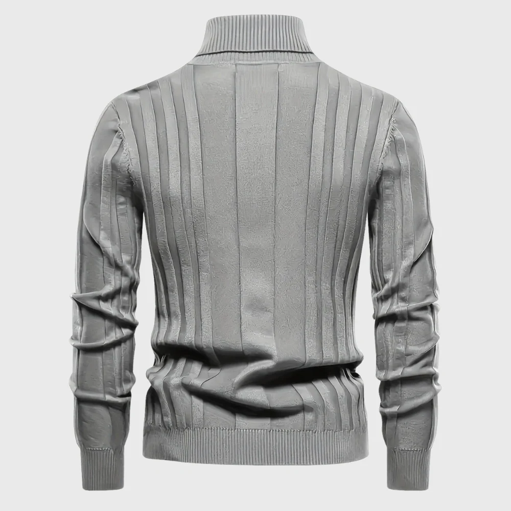 Szymon | Stylowy Casualowy Sweter z Rękawem Długim