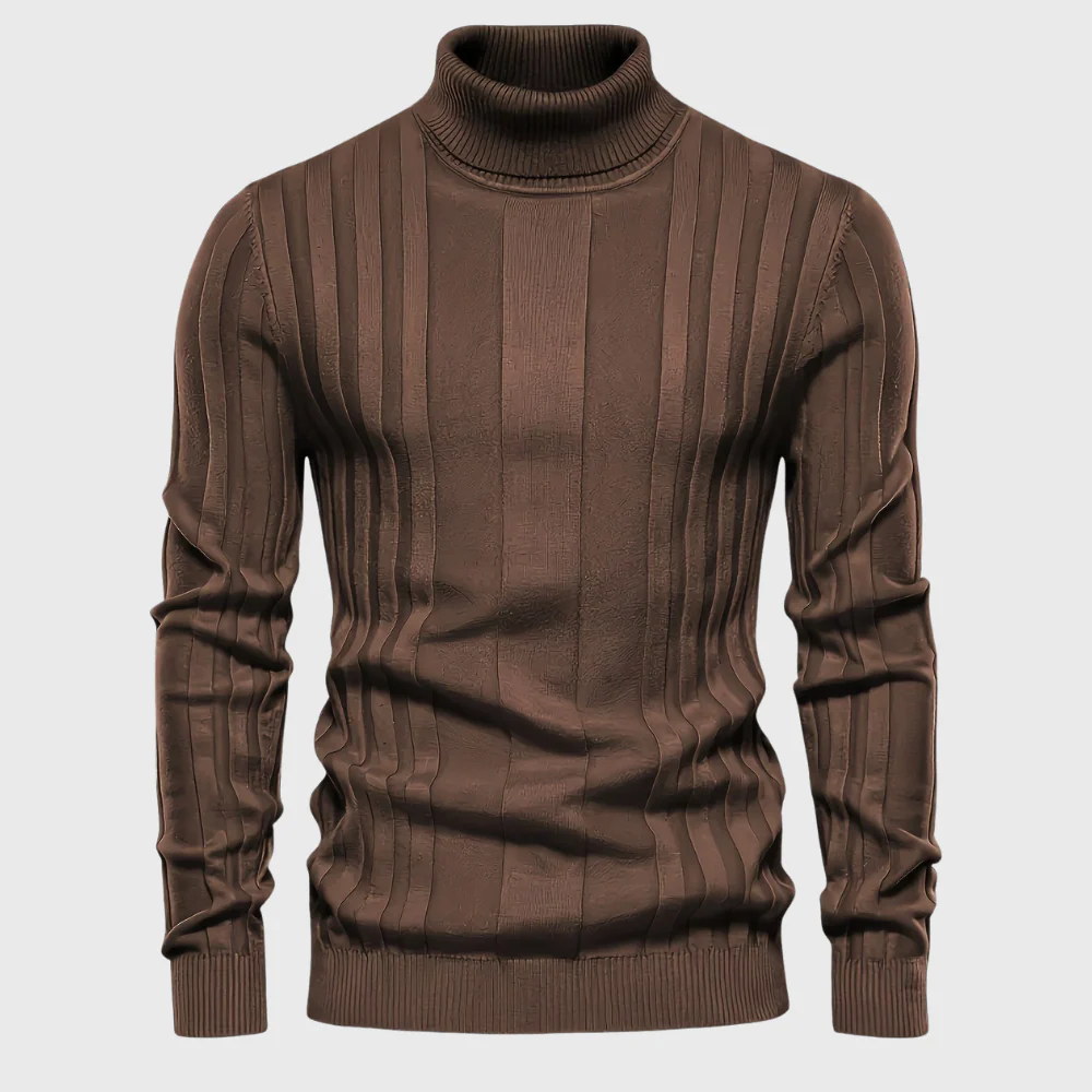 Szymon | Stylowy Casualowy Sweter z Rękawem Długim