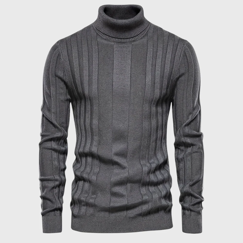 Szymon | Stylowy Casualowy Sweter z Rękawem Długim