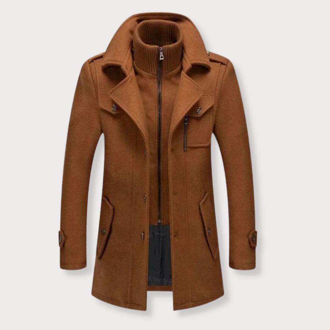 Edmund | Stylowy Dwuczęściowy Płaszcz Męski