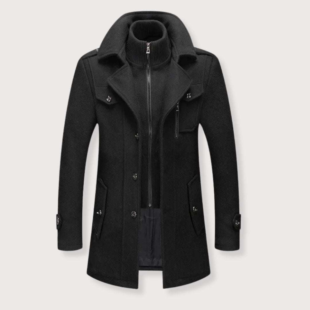 Edmund | Stylowy Dwuczęściowy Płaszcz Męski