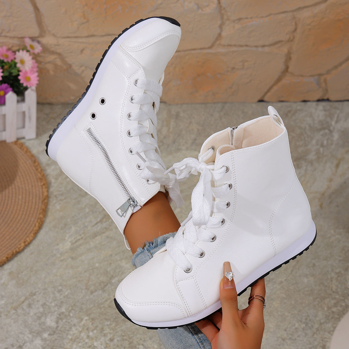 Natelle | Wygodne Botki Damskie Zapinane na Zamek